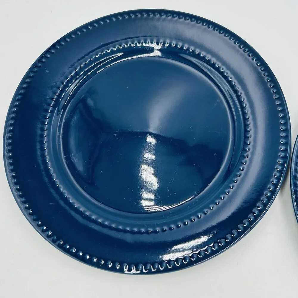 Royal Norfolk Blue Beaded Edge Rim 10.5